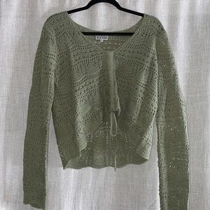 Green knitted sweater from Major Label Group size medium